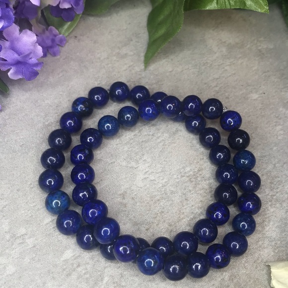 Lapis lazuli crystal/gemstone bracelet - Picture 2 of 5